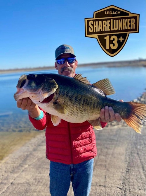 FB post from Feb. 23, 2021: O.H. Ivie is at it again with another ShareLunker! Donald Burks 13.40 pound Lunker makes the 3rd Legacy class bass in the past 5 days from Ivie! Amazing! Congratulations, Donald and thank you for your contribution to bigger better bass in Texas! 