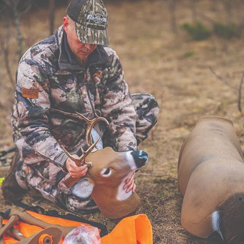 Take your decoys with you when you finish your hunt to ensure deer don’t become accustomed to decoys left afield.
