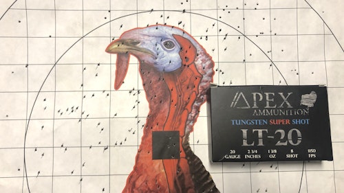 One of the first ammo companies on the scene to load TSS was Apex Ammunition out of Columbus, Mississippi. Turkey hunters using their shells started preaching the gospel too, and now you have to hunt around to find Apex rounds in stock. Photo: Mark Olis