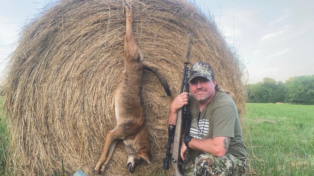 Marc Larese loves hunting right after hay fields have been cut because he knows coyotes will be nearby dining on the exposed rodents.