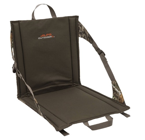 The Backwoods seat from ALPS OutdoorZ works well for bowhunters who want back support while waiting on a whitetail. Unlike turkey hunting with a shotgun, where it’s best to put your back against a large-diameter tree, you can’t do that when bowhunting because the tree will interfere with drawing your bow.