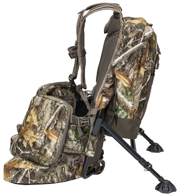 Alps Enforcer all-in-one backpack and hunting chair combines the best of both in one unit for mobile hunters.