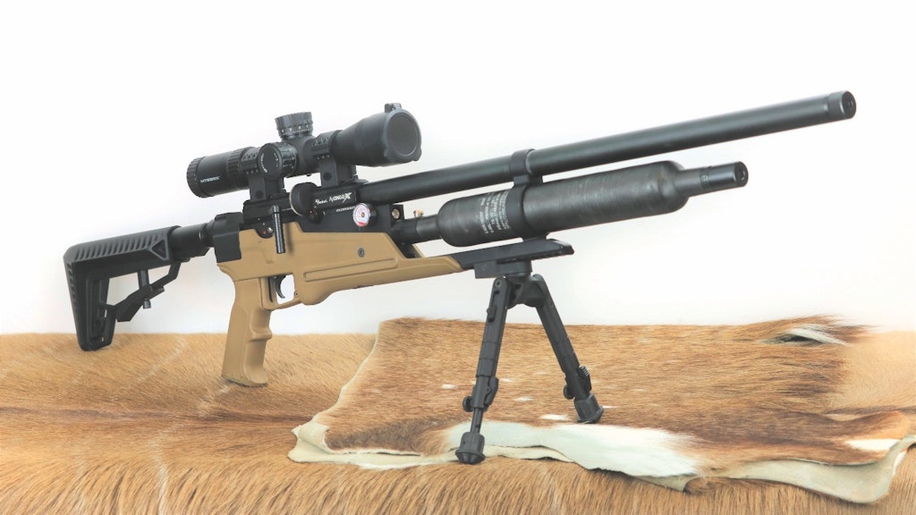 The Avenge-X Tactical with Leapers Integrix scope is an excellent choice for hunting varmints.