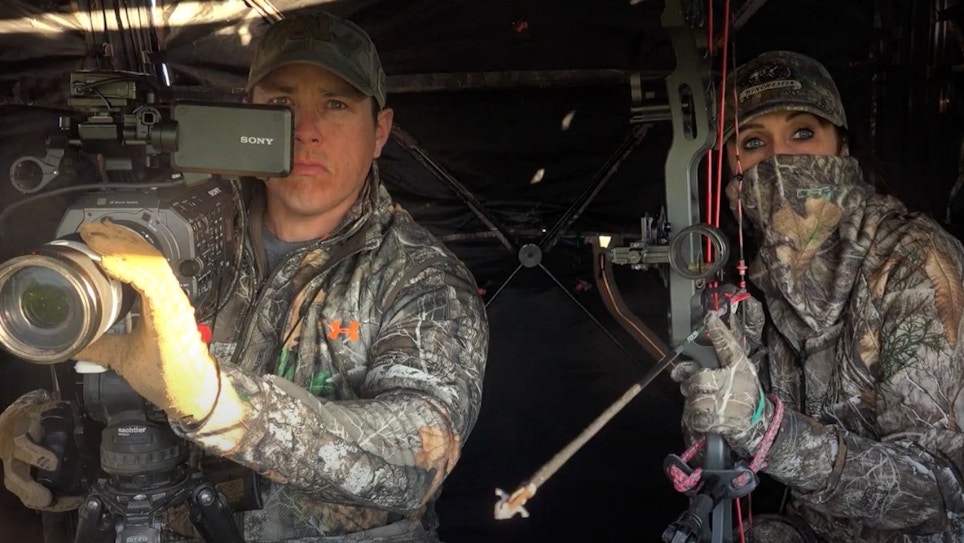 Video: Husband and Wife Share One Bow to Kill Two Wild Turkeys