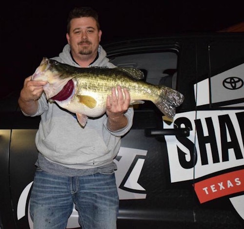 Barry Price and his 13.73-pound Lake Fork largemouth.