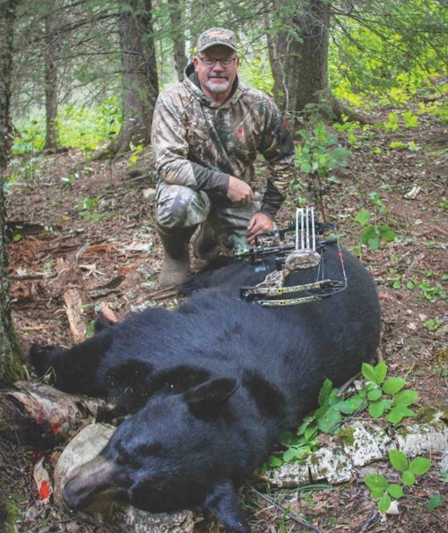 The author bagged this big black bear during his Grand Slam quest.