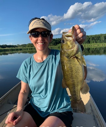 When summertime conditions are tough for bass, like midday under clear skies with little to no wind, it’s hard to beat a jigworm fished deep and slow along the weedline.