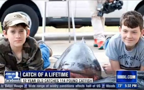 VIDEO: 12-year-old catches 114-pound catfish