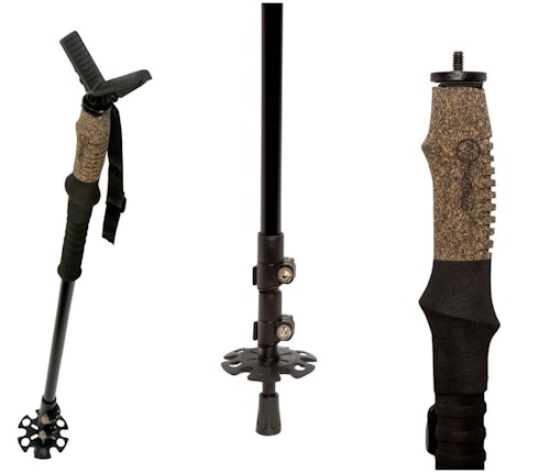 The Firefield Monopod Shooting Stick is lightweight and adjustable from 31.7 to 67.4 inches. It also has a removable rubber yoke for use with cameras or optics.