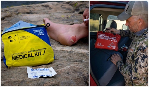 If you don't want to build your own first-aid kit from scratch, there are several affordable, adventure-specific kits available. One brand with a solid reputation for outdoorsmen and women is Adventure Medical Kits. Of course, a first-aid kit is only helpful if you remember to pack it and know how to use it.