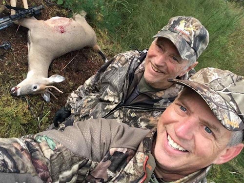 The author (right) has never met a more passionate deer hunter than his father.
