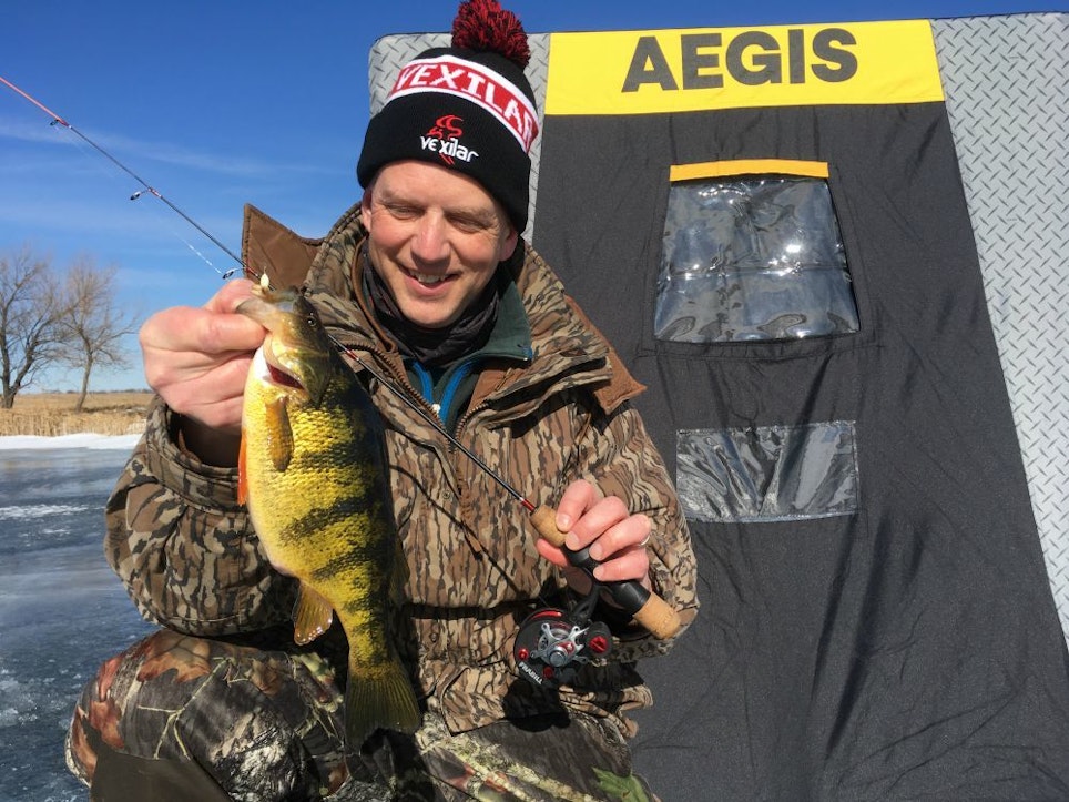 Big perch are fun to catch regardless of method, and the author discovered that he can hook into more of them by keenly observing their behavior around lures via an underwater camera.