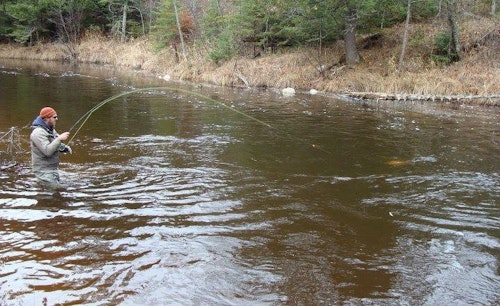Not a fan of big water? No problem. The Brule River in Wisconsin, which is an easy drive from Duluth, Minnesota, is a favorite destination for fly anglers in search of trout and salmon.