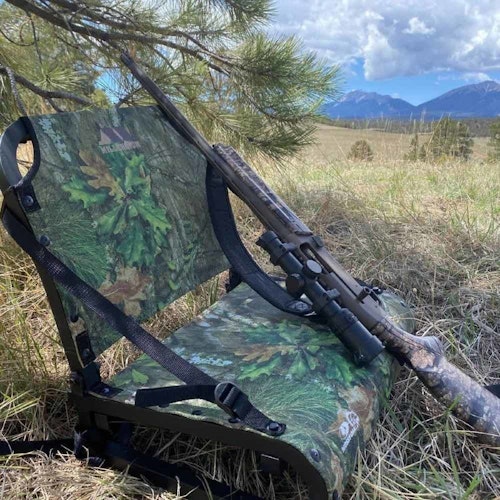 With a sturdy and comfortable back rest, the Millennium TU01 Field Pro works well for sitting in front of brushy cover to help break up your silhouette. (Photo from Fred Eichler Fan Page Facebook)