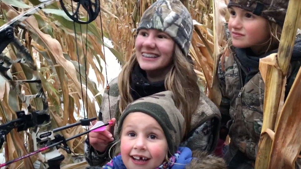 Video: 13-Year-Old Girl Arrows Her First Buck During October Blizzard