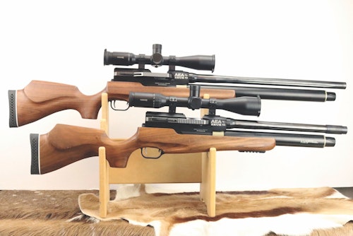 The author's 24-inch (upper) and 16-inch (lower) version of the 72-caliber powerhouse Zeus.