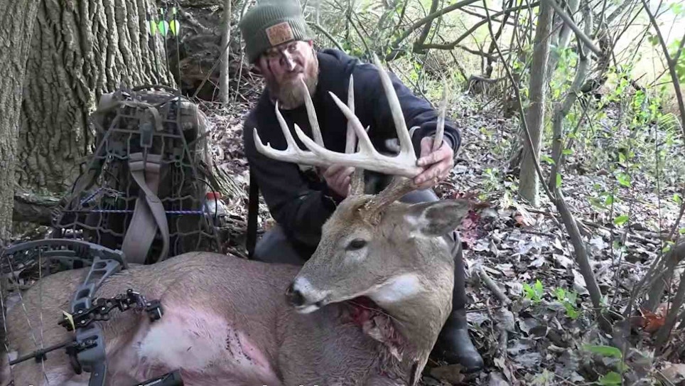 Video: Public Land Bowhunter Tags Big Whitetail Buck Despite High Winds