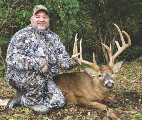 After walking away from the earlier ordeal, the author tagged this giant buck that gross scored nearly 190 inches.