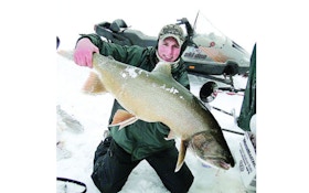 Find and catch lake trout under ice