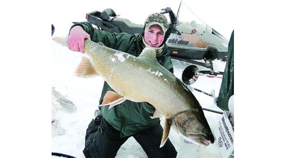 Find and catch lake trout under ice