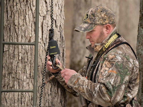 With a Hunter Safety System Lifeline and full-body harness, deer hunters can stay safe from the moment their feet leave the forest floor.
