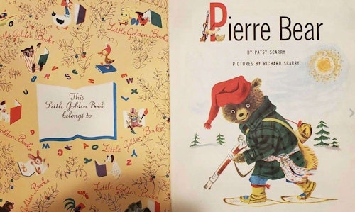 First published in 1954, the book “Pierre Bear” was part of the Little Golden Book series.