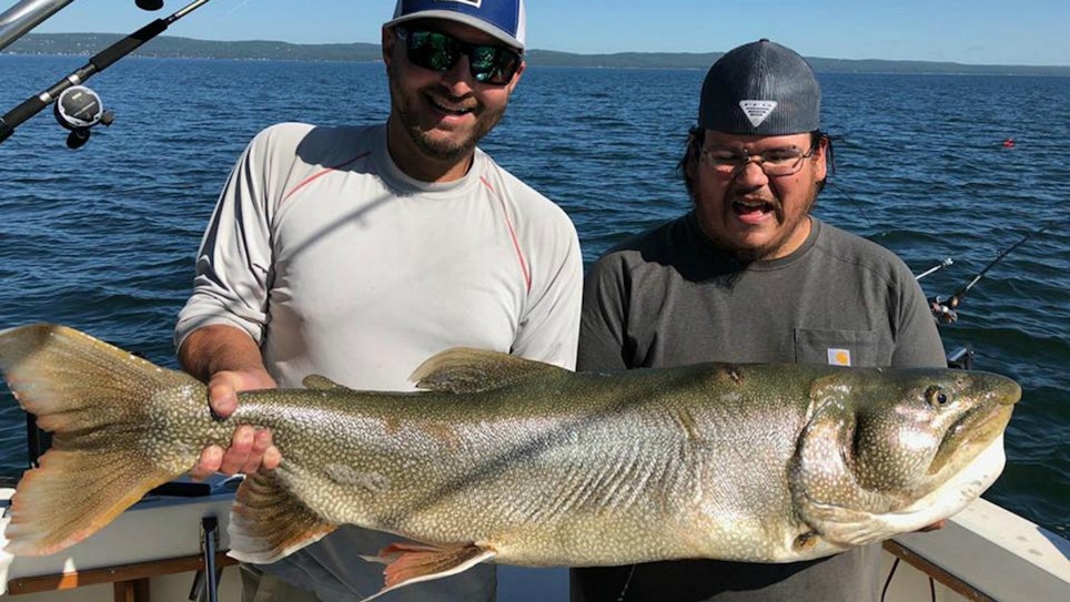 Possible New State Record Lake Trout Released in Minnesota