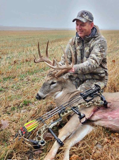 Shown above is the author’s South Dakota buck from 2022. Air temps on the date of kill were in the low 20s. Choosing the correct size Proximity jacket and pant is dependent on the amount of layering garments you wish to wear, which is dictated by the coldest conditions you expect to hunt. 