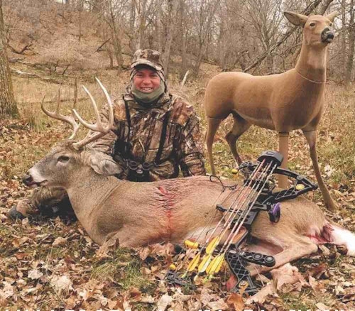 Bowhunting World Editor Dave Maas loves using a doe decoy in late October to lure pre-rut bucks into close shooting range.
