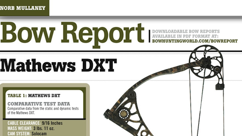 Bow Report: Mathews DXT