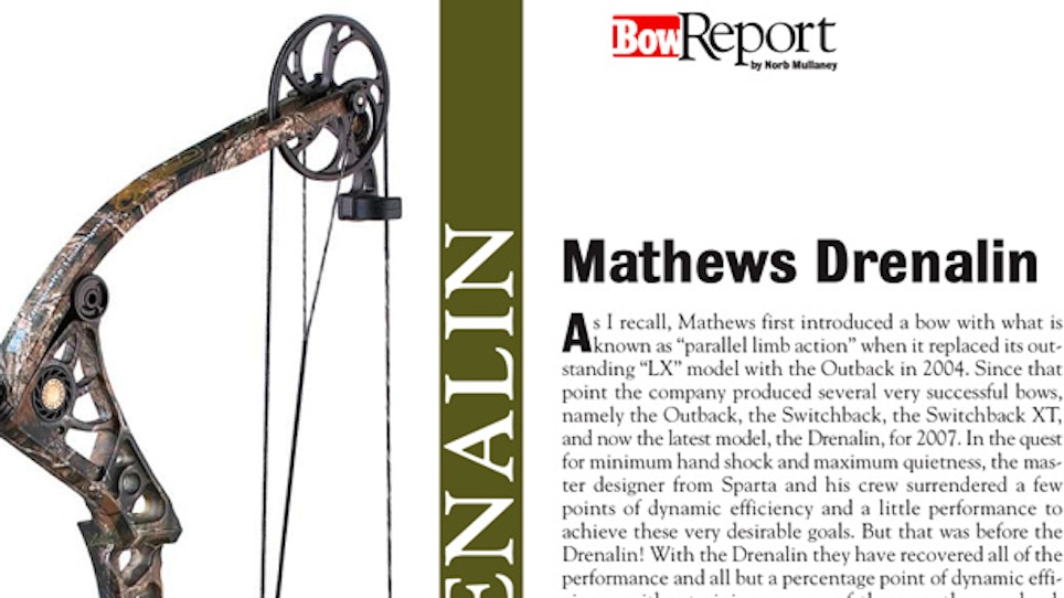 Bow Report: Mathews Drenalin