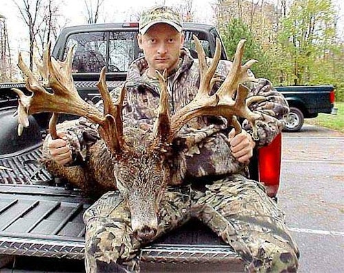 The previous P&Y world record non-typical whitetail was shot in Ohio by Mike Beatty on Nov. 8, 2000. The buck scored 294 inches.