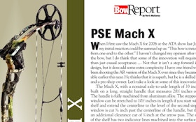 Bow Report: PSE Mach X