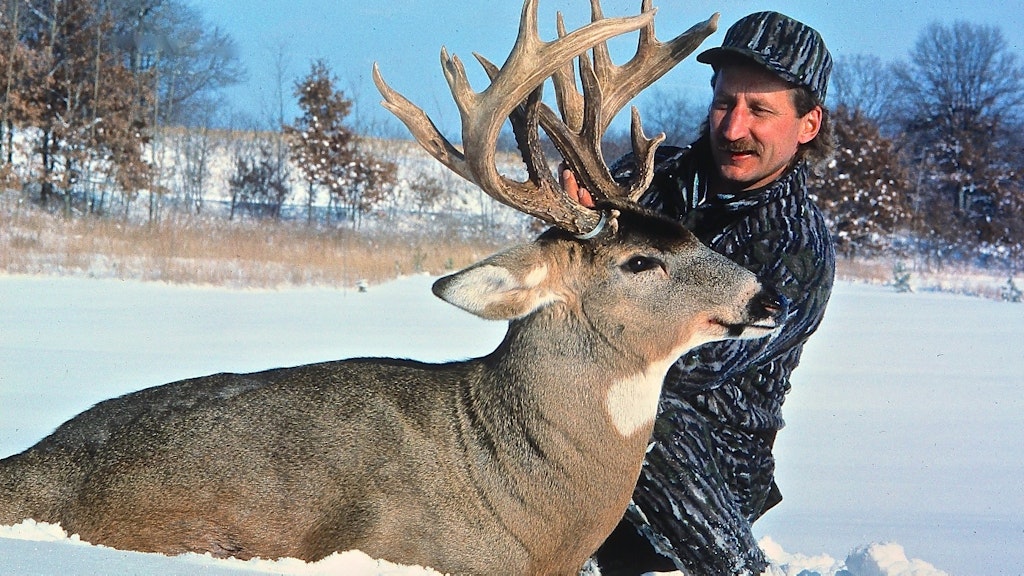 This giant Wisconsin non-typical, taken on a late season hunt in the early 1990s, remains the author’s all-time largest archery whitetail.