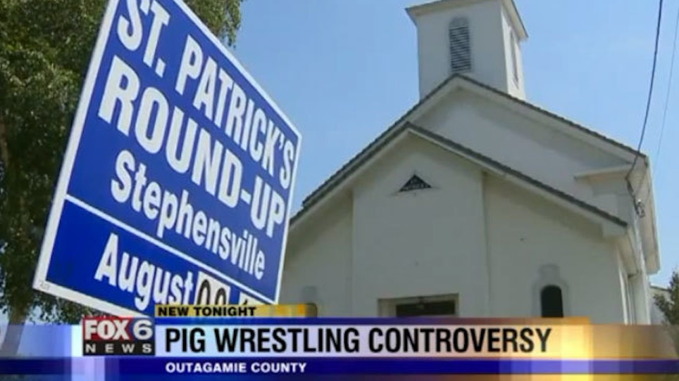 Church Pig Wrestling Event Draws Ire From PETA
