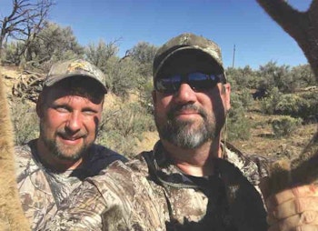 The author (left) and his hunting partner Scott Carleton.