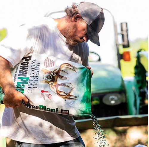 Why do you suppose some hunters take such a liking to food plots? What a fine, physical reality involving a to-do list with tasks like gathering soil samples, discing, planting, bush-hogging, fertilizing, growing stuff, growing stuff and growing stuff. Photo: Whitetail Institute (Instagram)