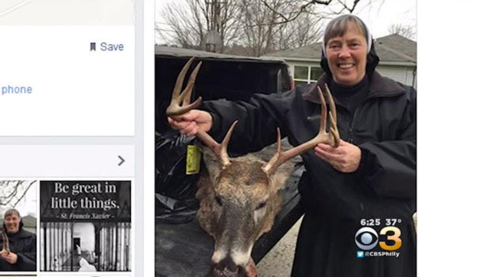 Nun's Picture With Trophy Deer Removed After Backlash