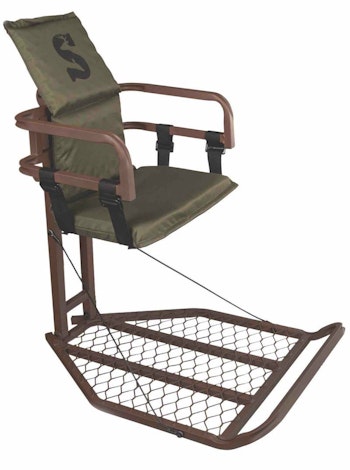 Long sits in cold conditions requires a comfortable and roomy treestand such as The Peak from Summit.