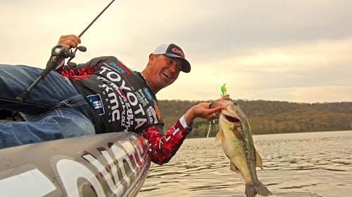 Heavily stained water is when you should tie on a firetiger color crankbait. (Photo: Alan McGuckin)