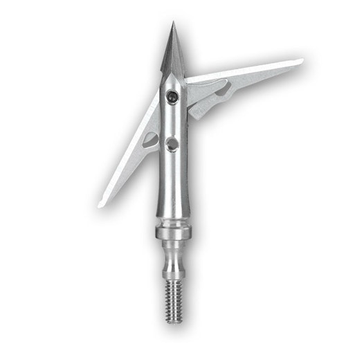 The SEVR Titanium 2.1 Lock-and-Pivot blade design helps the broadhead penetrate deeply even if a rib bone is encountered.