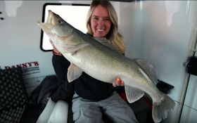 Video: Sick Wife Catches Trophy Walleye in Minus 47 Degrees