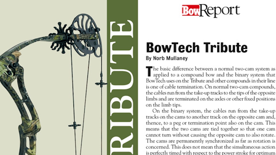 Bow Report: BowTech Tribute