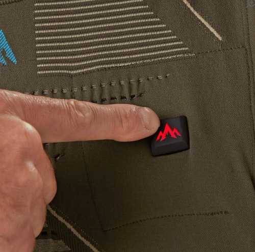 The Pnuma IconX Heated Core Vest features three levels of heat at the push of an easy access, waterproof, three-color LED heat level selection button puts hunters in control of their comfort level.