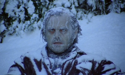 If you look like Jack Nicholson's character from "The Shining" after packing the vehicle with fishing gear, it might be too cold to take the kids fishing.