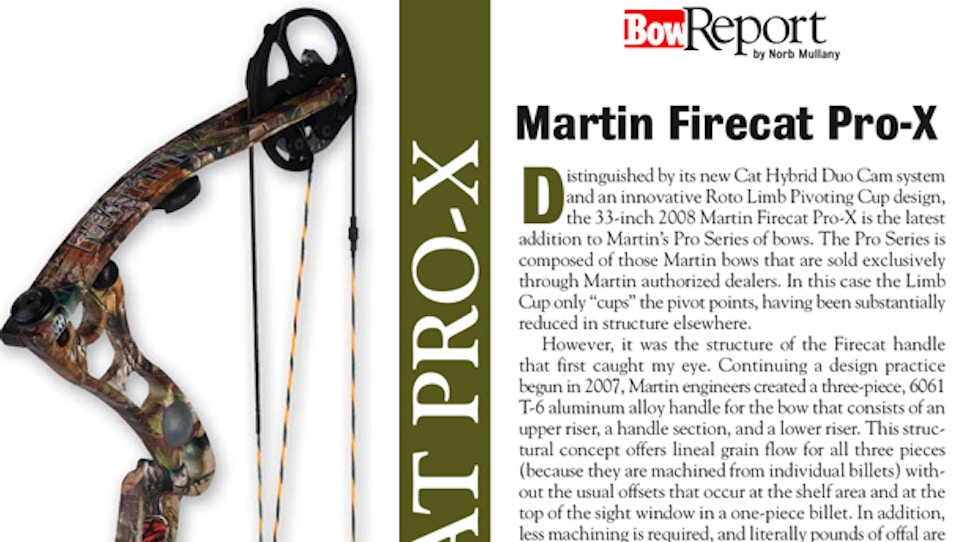 Bow Report: Martin Firecat Pro-X