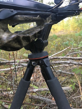 It’s a good idea to test how well a crossbow’s foregrip fits your favorite tripod before making the purchase.
