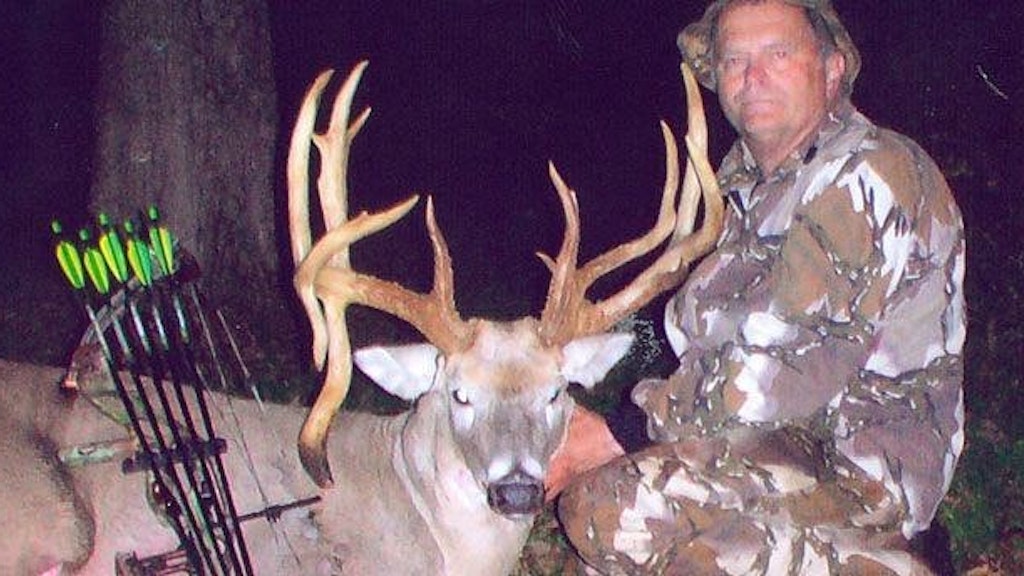 The author's friend Norm Warmbrodt with a 210-class whiitetail taken from a food plot on a small acreage.