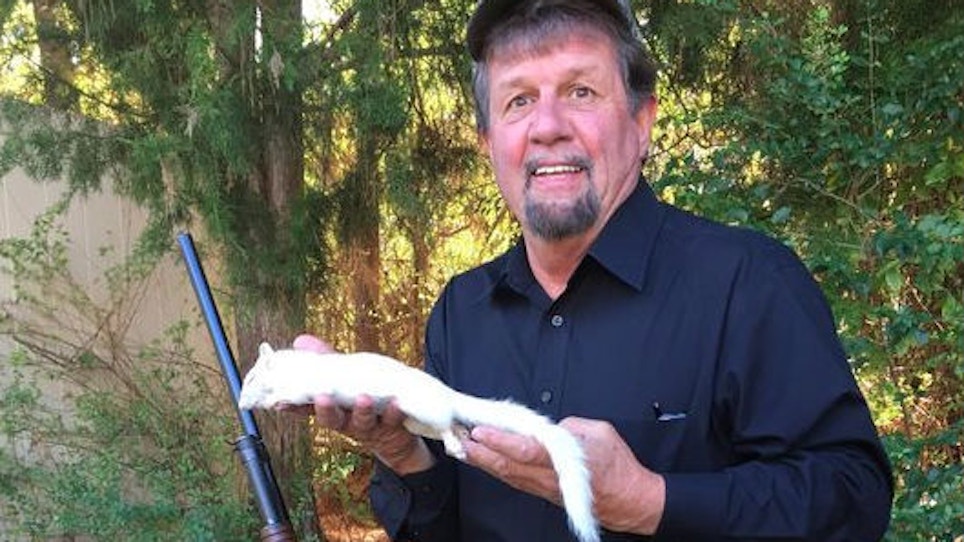 Louisiana Hunter Scores Rare White Squirrel